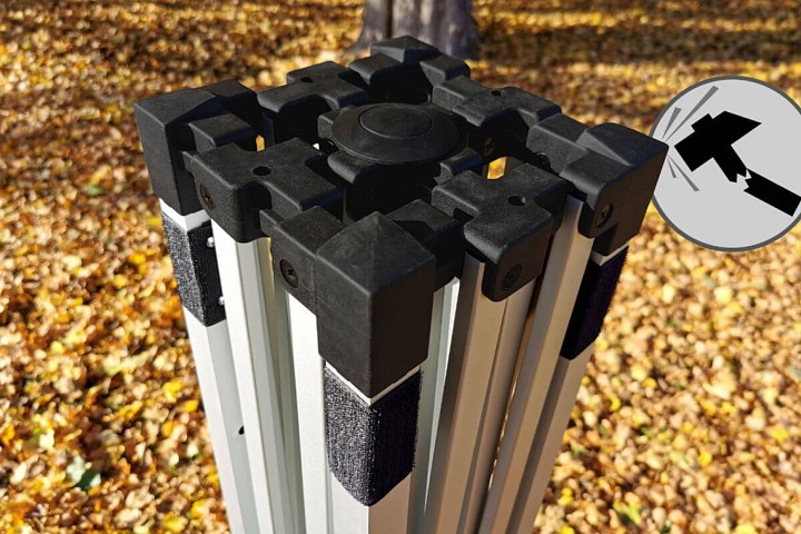 Tenda pubblicitaria a forbice 3mx3m