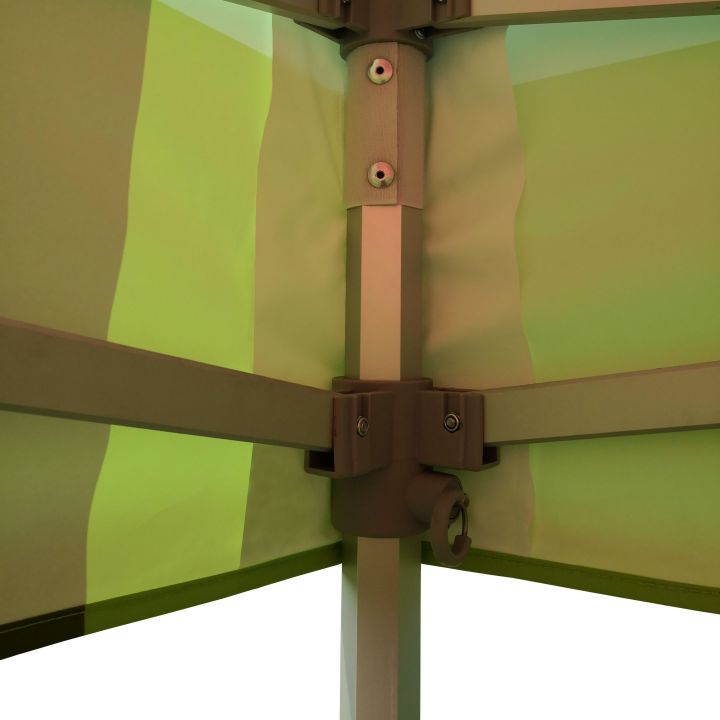 Tenda pieghevole stabile per eventi all'aperto con possibilità di appendere decorazioni